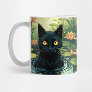 Cat Monet: Making waves gracefully. Mug